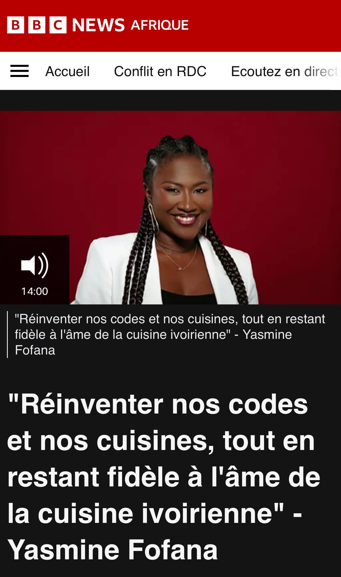 Yasmine Fofana - BBC Afrique